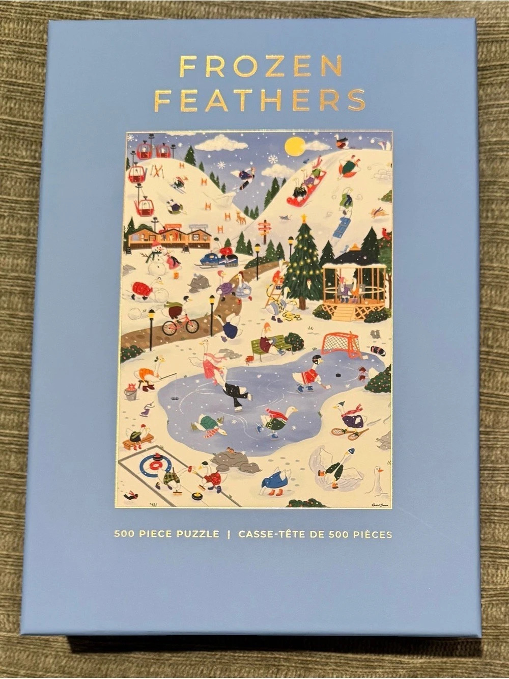 Hobbry Frozen Feathers 500-Piece Puzzle